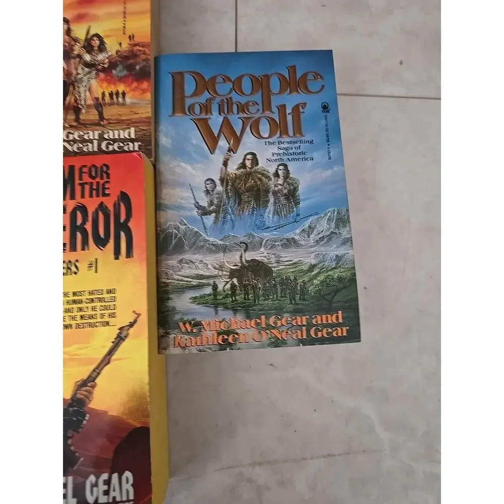Lot of 3 W. Michael Gear &‎ Kathleen O'Neal Gear Fiction Native Paperback Books